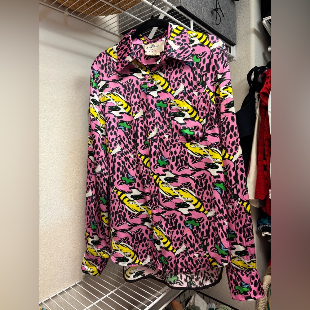 Unique Marni Patterned Button-Down - image 4